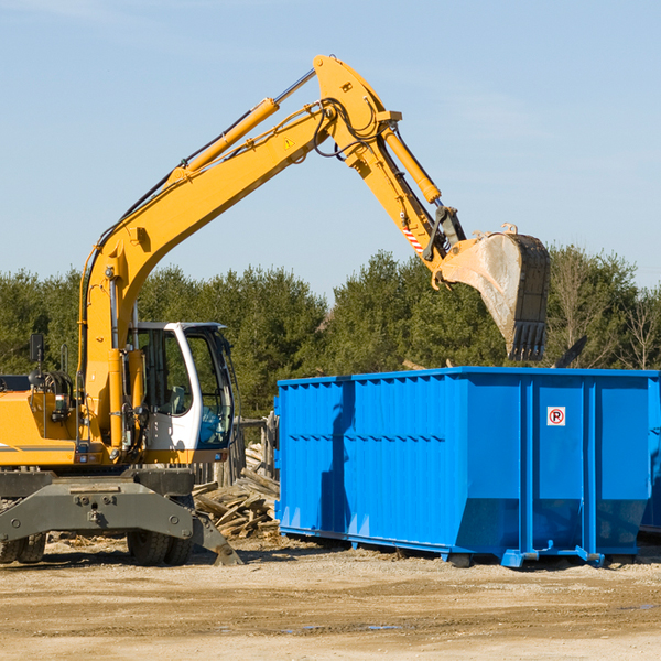 how many times can i have a residential dumpster rental emptied in Colmar